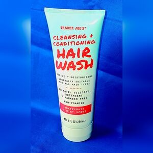 Trader Joe's Cleansing + Conditioning Hair Wash Grapefruit & Mint Scent 8oz NEW